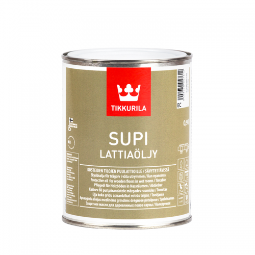 Tikkurila Supi Lattiaolju (Тиккурила Супи Масло для пола) База ЕC, 0.9 л