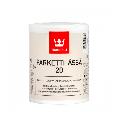 Tikkurila Parketti Assa 20 (Тиккурила Паркетти Ясся 20) Полуматовый , 1 л