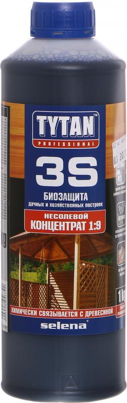 Биозащита для дачной и садовой древесины Tytan 3S  концентрат 1:9, 1 кг