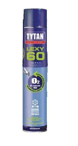 TYTAN O2 Lexy 60 Всесезонная монтажно-уплотнительная пена (монтаж.)