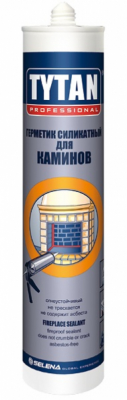 Герметик для каминов Tytan, черный 1250С, 310 мл