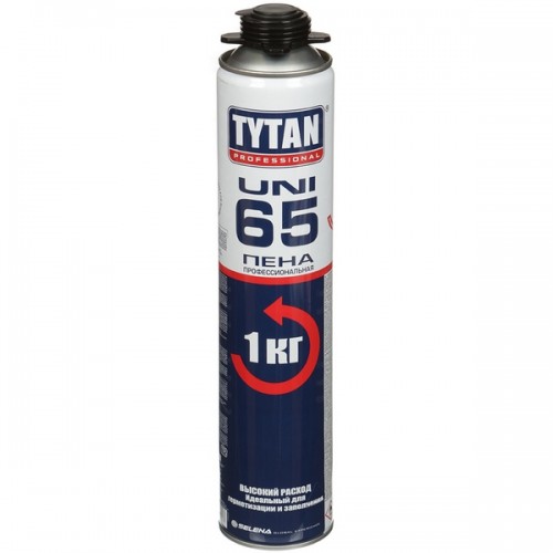 Профессиональная монтажная пена Tytan 65 Uni, 750 мл