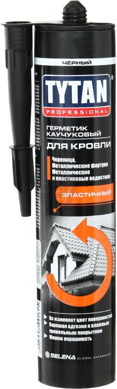 Каучуковый Кровельный Герметик Tytan черный, 310 мл