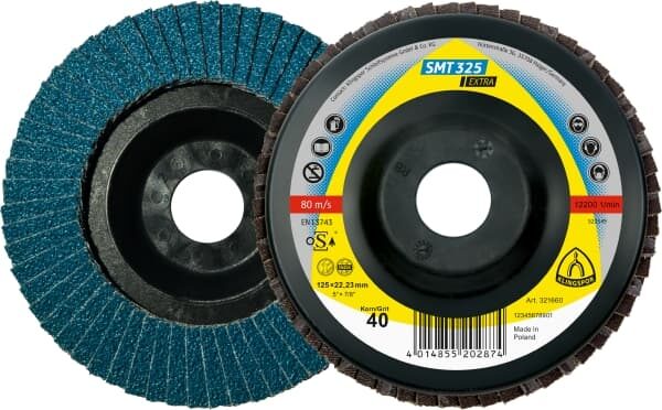 Лепестковый тарельчатый круг Klingspor SMT 325 125X22,23 P60 выпуклый