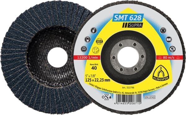 Лепестковый тарельчатый круг Klingspor SMT 628 125X22,23 P60