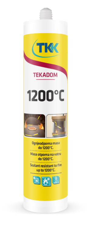 Герметик жаростойкий TEKADOM +1200 C (черный) 300 ml