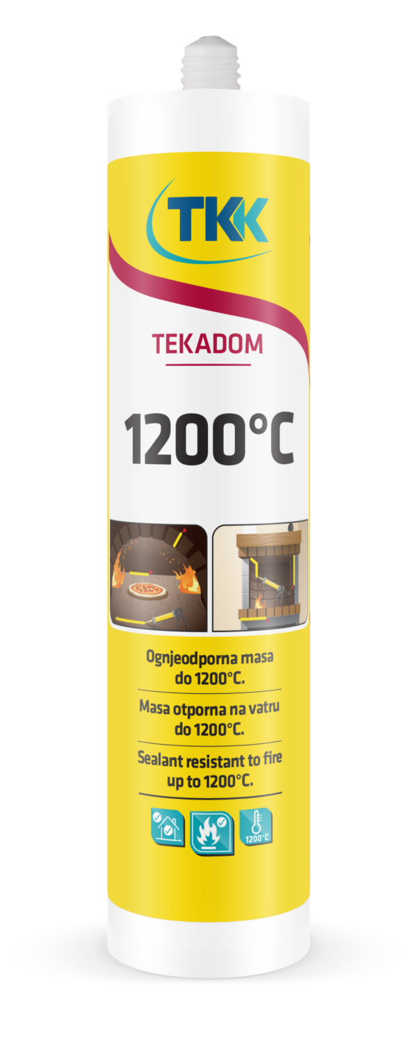 Герметик жаростойкий TEKADOM +1200 C (черный) 300 ml