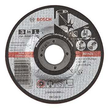 Отрезной круг Bosch 3-В-1 115х2.5х22.23 мм, 2608602388