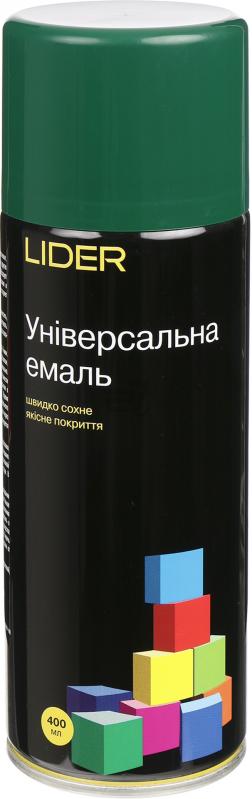 Універсальна емаль Lider 400 мл, темно-зелена №6005