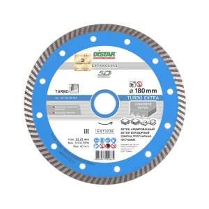 Круг алмазный отрезной Distar 1A1R Turbo 180×2,4x9x22,23 Extra