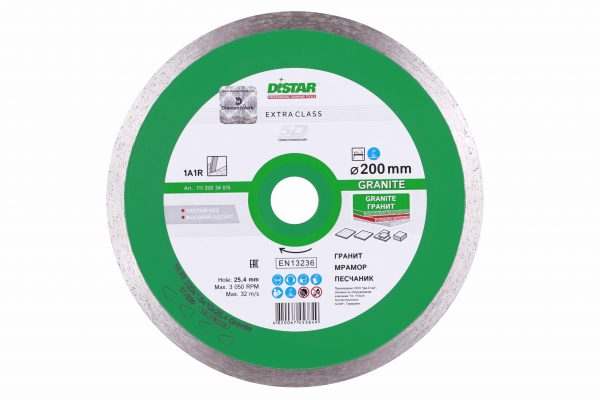 Круг алмазный отрезной Distar 1A1R 200×1,6x10x25,4 Granite