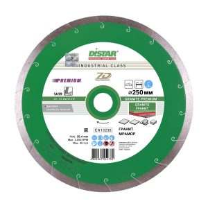 Круг алмазный отрезной Distar 1A1R 250×1,7x10x25,4 Granite Premium