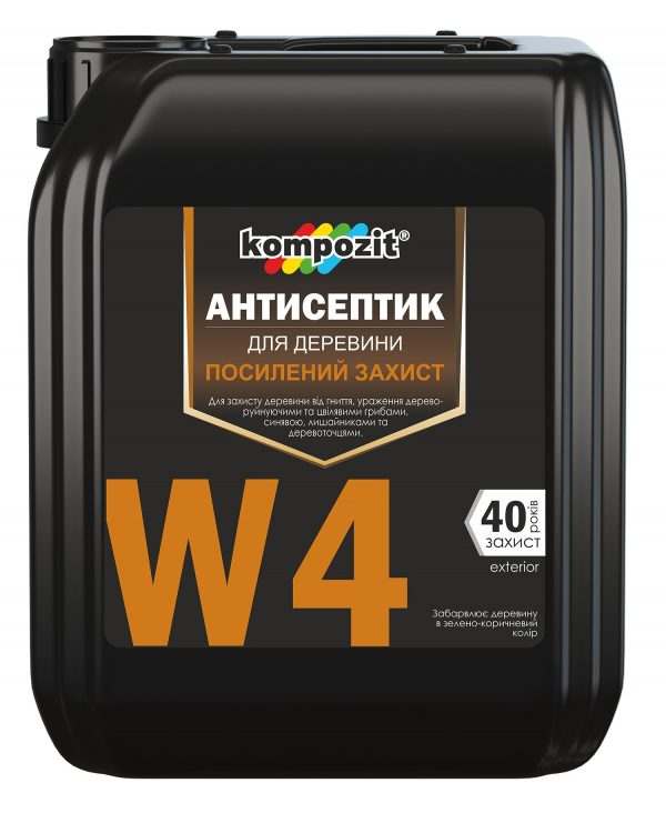 Антисептик для усиленной защиты W4 Kompozit, 10 л