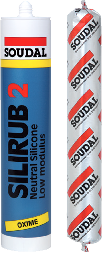 Герметик нейтральный SOUDAL SILIRUB 2 серый, 310 мл