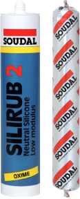 Герметик нейтральный SOUDAL SILIRUB 2 прозрачный, 600 мл