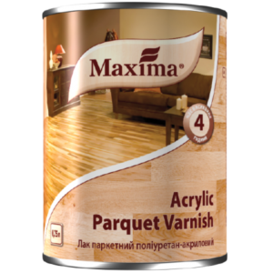 Акриловый паркетный лак Maxima глянцевый, 0.75 л