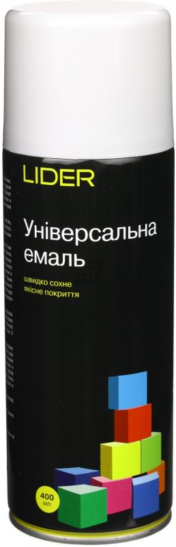 Універсальна емаль Lider 400 мл, світло-сіра №7035