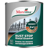 Эмаль 3 в 1 молотковая Maxima черная, 2.5 л