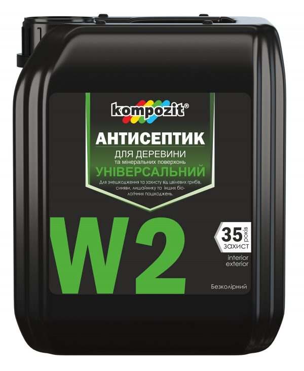 Антисептик универсальный W2 Kompozit, 1 л