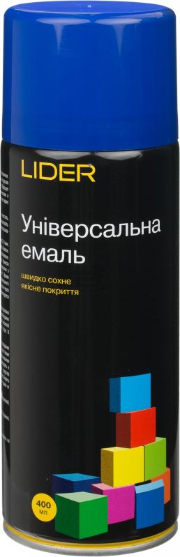 Універсальна емаль Lider 400 мл, синя №5002