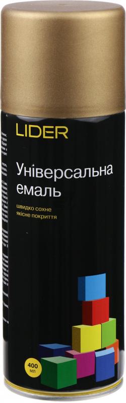 Универсальная эмаль Lider 400 мл, темное золото №1036
