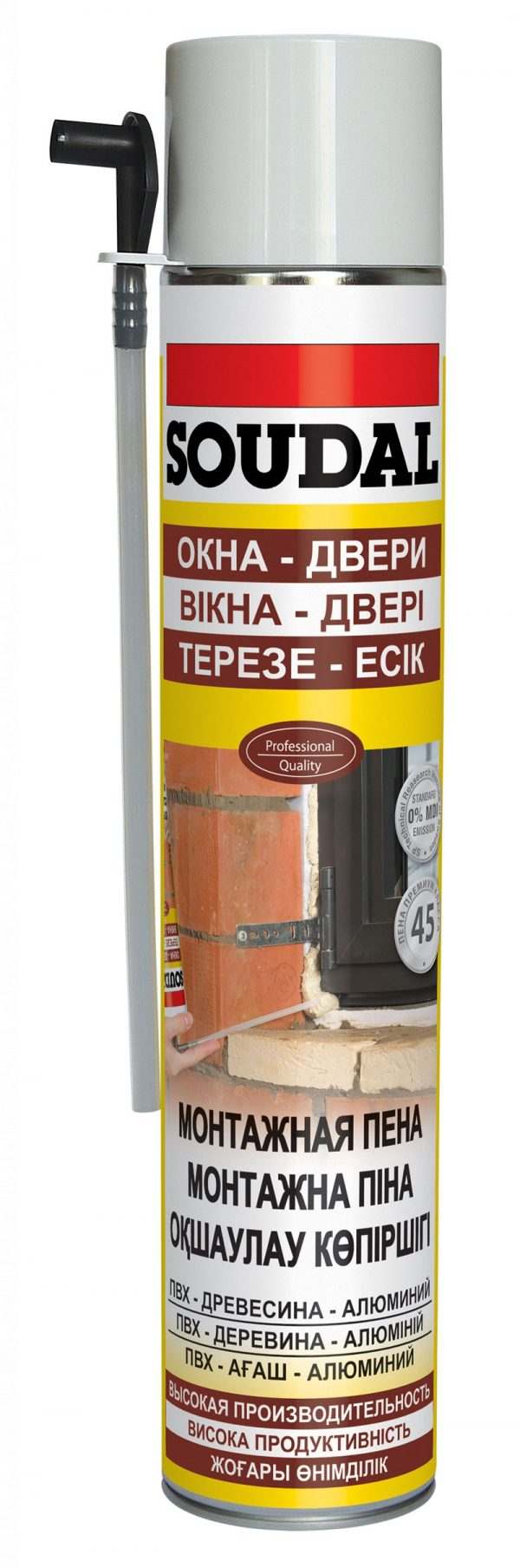 Ручная монтажная пена  SOUDAL, 300мл