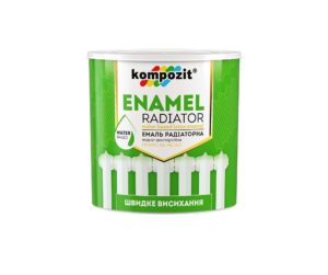 Эмаль акриловая радиаторная Kompozit белая матовая, 3 л