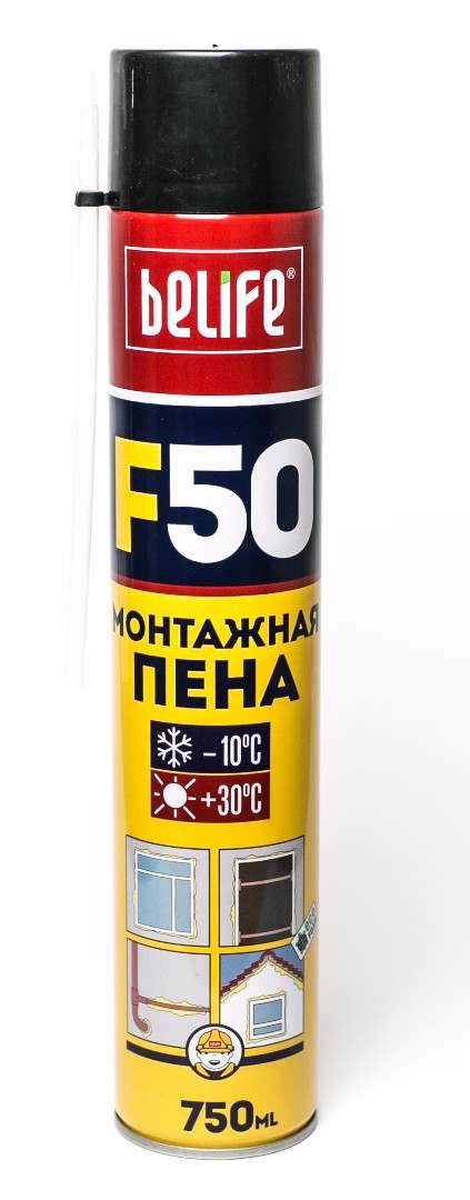 Ручная монтажная пена BeLife F50 L, 750 мл