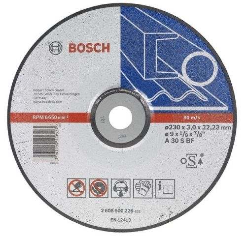 Отрезной круг Bosch металл 230х3 вогн, 2608600226