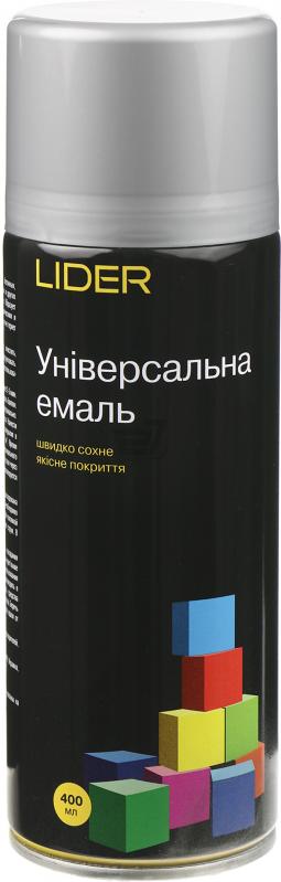 Универсальная эмаль Lider 400 мл, серебристая №9006
