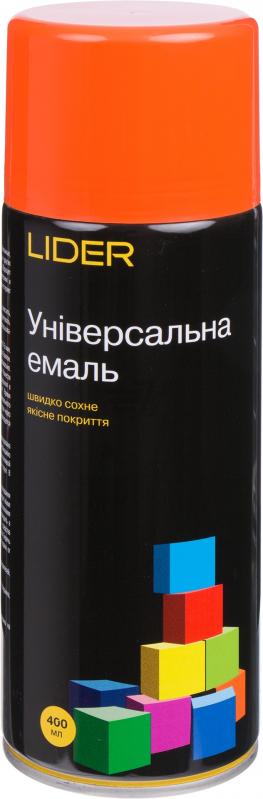 Универсальная эмаль Lider 400 мл, оранжевая №2004