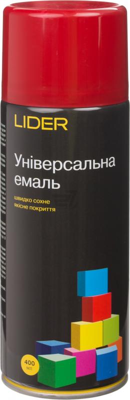 Універсальна емаль Lider 400 мл, темно-червона №3002