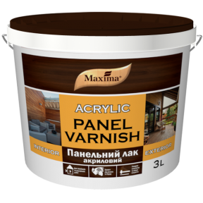Лак панельный акриловый Maxima глянцевый, 3 л