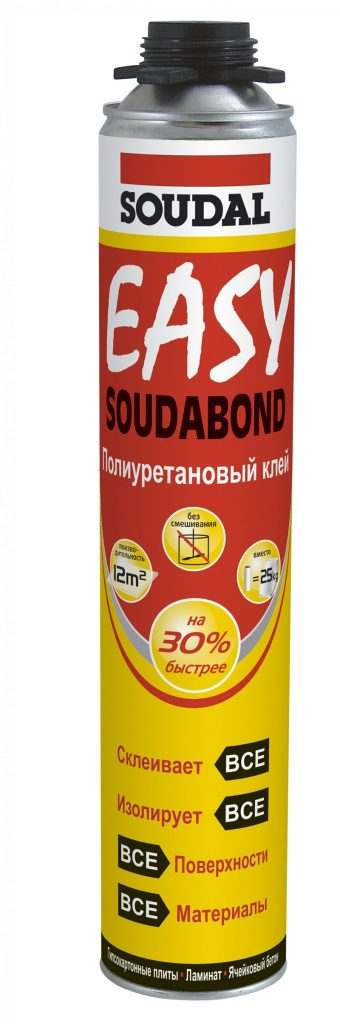 Профессиональнаяя клей-пена  SOUDAL EASY, 750мл