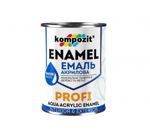 Эмаль акриловая PROFI Kompozit черная глянцевая, 10 л