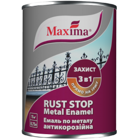 Эмаль 3 в 1 глянцевая Maxima зеленая, 2.5 л