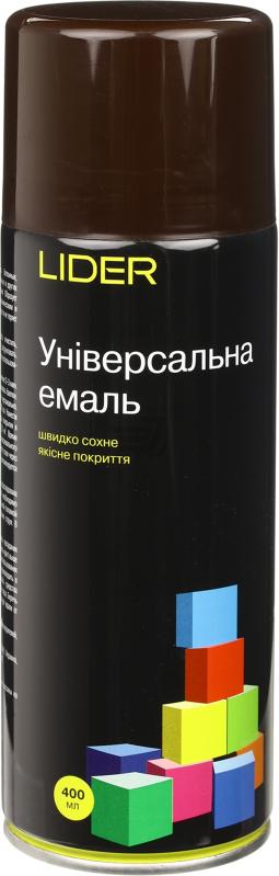 Универсальная эмаль Lider 400 мл, темно-коричневая №8017