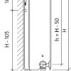 Стальной радиатор Purmo Ventil Compact, CV33 (33 тип) 900 х 700 34793