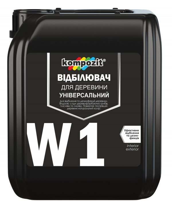 Отбеливатель для древесины W1 Kompozit 1 л