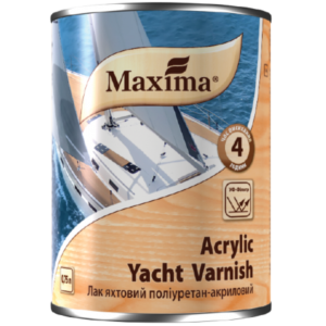 Акриловый яхтный лак Maxima глянцевый, 0.75 л