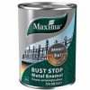 Эмаль 3 в 1 молотковая Maxima черная, 0.75 л