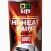 Аэрозольная жаростойкая эмаль Belife Hi-Heat Paint 400 мл, Черная