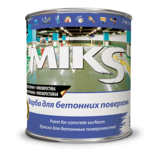 Краска для бетонных поверхностей МИКС серая, 3 кг