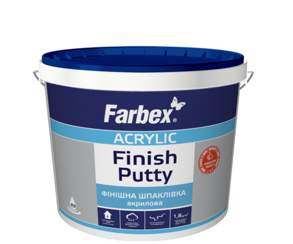 Farbex Шпаклёвка финишная акриловая белая, 5 кг