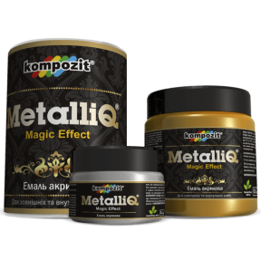 Эмаль акриловая METALLIQ Kompozit красное золото, 0.5 кг