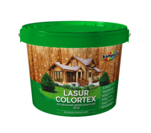 Лазурь для древесины Kompozit COLORTEX белый, 0.9 л