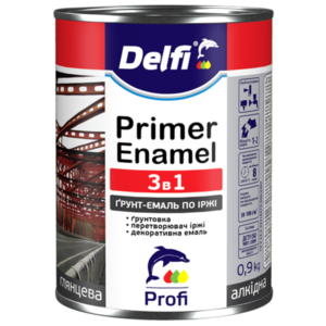 Грунт-Емаль по ржавчине 3 в 1 Delfi RAL 6029 зеленая, 2.8 кг