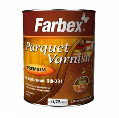 Паркетный лак ПФ 231 Farbex, 2.5 л