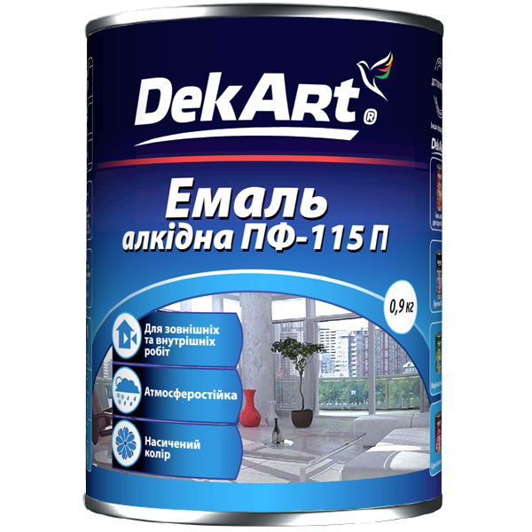 Эмаль ПФ 115 DekArt белая глянцевая, 2.8 кг