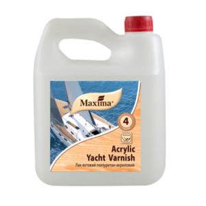 Акриловый яхтный лак Maxima глянцевый, 2.5 л